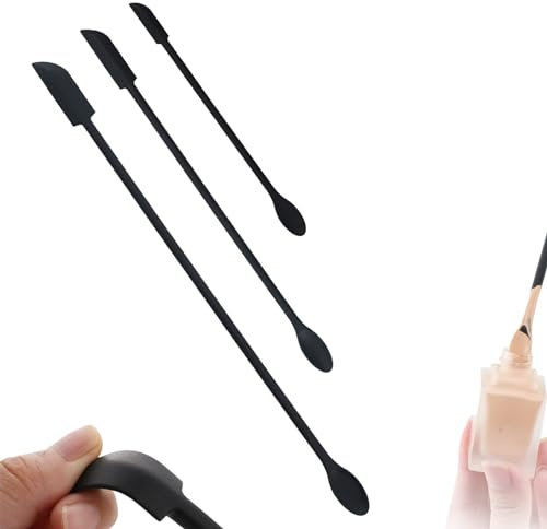 zalati Juego de 3 espátulas de silicona, espátula de maquillaje de silicona de grado alimenticio, herramientas certificadas por la FDA para la belleza de la cocina