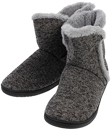 TINEASUR Pantofole Uomo Invernali da Casa Calde e Comode Suola Piatta Antiscivolo in Cashmere e Gomma Taglia 39-40 per Uso Quotidiano