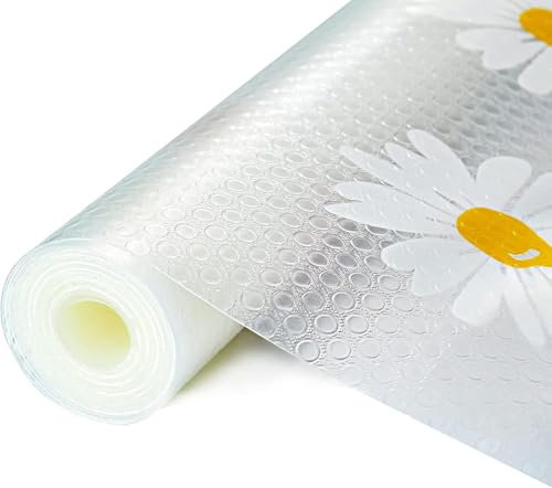 SHSHbuy Tapis Tiroir de Cuisine, Tapis de Refrigerateur Antibactérien EVA,Tapis Fond de Tiroir Antiderapant, Tapis d'évier pour Placard, Etagères, Réfrigérateur,Etagère à Chaussures(30x300cm,Marguer)