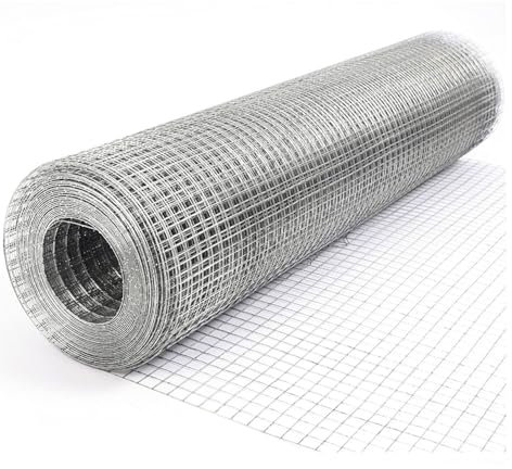 Rollo de malla de alambre de acero inoxidable, 1 x 15 m, malla para animales pequeños, malla de campañol, malla de aviario, valla de jardín, malla de acero para protección y seguridad.