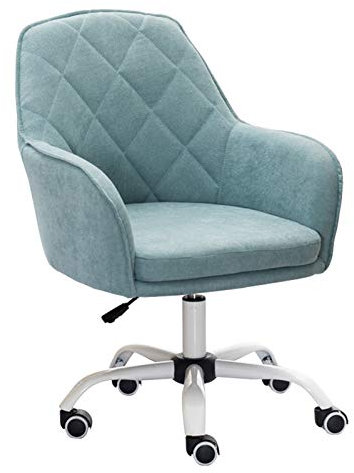 Ergonomischer Bürodrehstuhl mit Armlehnen für Home Office und Konferenzraum, Blau