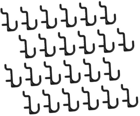 HEALEEP 40pezzi Gancio Per Pannello in Plastica Per Appendere Utensili e Oggetti Adatto Per Garage e Uso Domestico Facile Da Installare e Organizzare