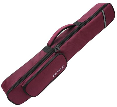 ALCXAZS Custodia per clarinetto per sassofono soprano con cerniera in tessuto Oxford per viaggi sul palco all'aperto Vino rosso , Rosso vino , 80x8x9cm