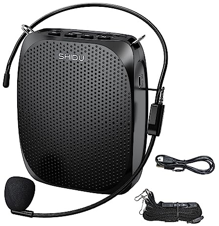 SHIDU Voice Amplifier for Teachers Portable Microphone and Speaker