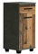 FORTE Veris Kommode mit 1 Tür und 1 Schublade, Holzwerkstoff, Betonoptik Dunkelgrau / Old – Wood Vintage, 16,1 x 90,8 x 40,2 cm