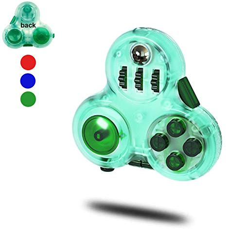 Jiuhao Fidget Pad con 11 funzioni Fidget Toys, Fidget Cube Controller Riduttore di Stress Giocattoli – Perfetto per rilasciare stress e ansia, sollievo dallo stress, ADHD, ADD, adolescenti, adulti