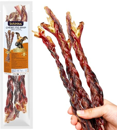 5 stycken grispiska för hundar, 15 cm/5,91 tum naturliga tandsnacks för hundar som tuggar hårt (XS) (S, fläskpenis)