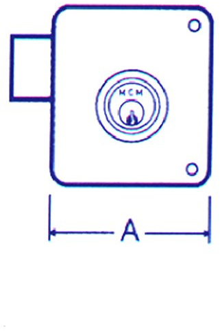 MCM - Cerradura Sobrep Pint Dcha Mcm 100 D