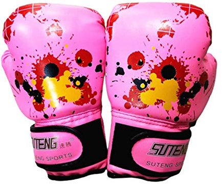 Anwangda 1pair Kids Boxing Gloves, for Children 2-11 Youth Boys Girls Toddler PU Cartoon Sparring Training Boxing Gloves for Kickboxing, Punch Bag, Focus Pads