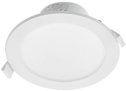 PRIOS faretto da incasso dimmerabile (Moderno) colore Bianco, in Alluminio ad es. Bagno lampadina inclusa Faretto lampada plafoniera applique