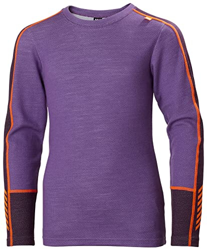 Helly Hansen Junior Unisexe Jr LIFA Merino Poids Moyen Set, Raisin Écrasé, 16