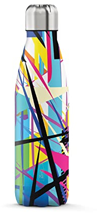 The Steel Bottle - Bottiglia termica in Acciaio Inox, Isolamento sottovuoto a doppia parete, Capacità 500 ml, Chiusura Ermetica, borraccia portatile (Low Profile)