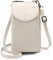 REETEE Handytasche zum Umhängen RFID Schutz Geldbeutel Damen Handy Umhängetasche Leder Viele Fächer Handy Schultertasche mit 12 Kartenfächer Klein Crossbody Handytasche Geldbörse für Frauen(Weiß) …