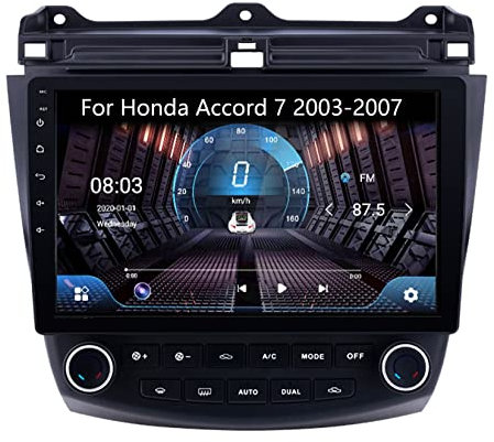Sistema de navegación por satélite para automóvil con Pantalla táctil Dual de 9 Pulgadas, cámara de Respaldo Apple CarPlay para Hon-da Accord 7 2003-2007 Plug and Play Android10 2Din Radio de Nav