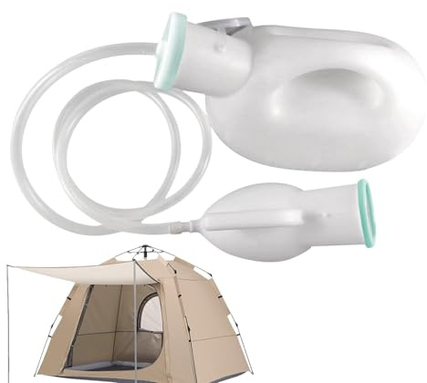 Bottiglie per urina da uomo, 1,95 ml, grandi bottiglie per urina con manico, per campeggio, viaggi, per bambini anziani e pazienti