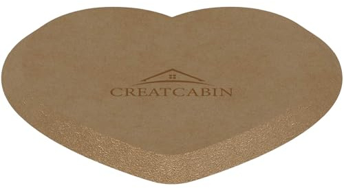 CREATCABIN Moldes de Cerámica con Forma de Corazón, Moldes para Arcilla, Moldes para Placas de Cerámica, Herramientas de Madera para Cerámica, Moldes para Bandejas, Tabla de Secado de Arcilla 15x13cm
