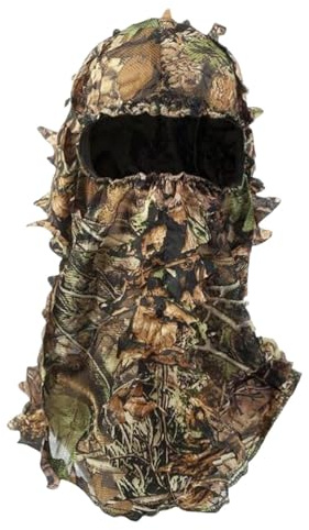 Head Cover - 3D Leaf Camouflage Hood | Full Face Hunting, Breathable Headgear, Lightweight Camouflage Accessory For Fishing, Camping, Airsoft, Wildlife Photography, Paintball