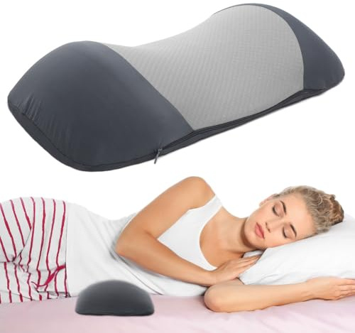 CEWROM Lendenwirbelkissen, Rückenstützkissen aus Memory-Schaum – Ergonomisches Rückenkissen, Lordosekissen für die Lendenwirbelsäule - Rücken Lendenstützkissen, Lumbar Support Pillow (Schwarz)