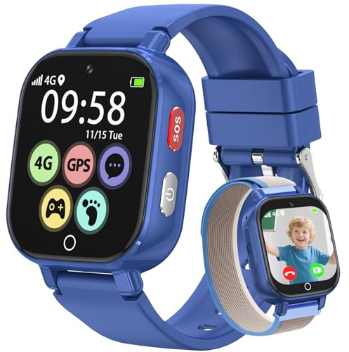 Alutoria Reloj Inteligente niños-Reloj con GPS y Llamadas 4G