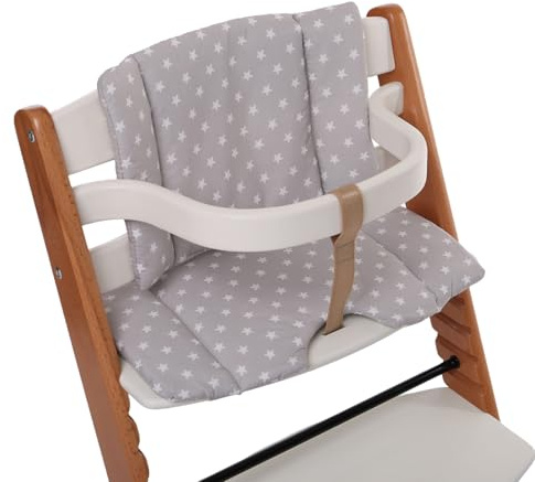 Coussin de siège en tissu respirant, facile à fixer, coussin de chaise haute pour bébé, coussins pour chaises hautes en bois, chaises hautes en bois
