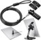AboveTEK iPad Lock Sicherheitskabel mit Klebeplättchen, 6-Ft schlüssellose 4-stellige Kombination Tablet Lock Kit, Anti-Diebstahl Hardware Locking Kabel für iPhone Handy MacBook Laptop