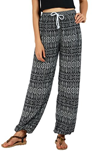Urban GoCo Damen Haremshose Boho Hippie Hose (XL, #1)