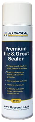 Premium Tile & Grout Sealer - Easy To Use Grout Sealer for bathrooms, Wet Rooms, Kitchens Walls & Floors (500ml 1 Can)