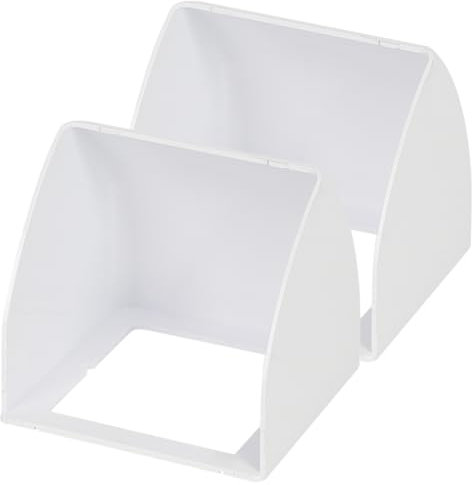 jojofuny 2 StüCk Abs wasserdichte TüRklingel Abdeckung FüR AußEn Regenschutz FüR TüRglocken LadegeräT Schutz FüR Elektroroller & 86 Typ Steckdosen Wetterfeste Universal SchutzhüLle Weiß