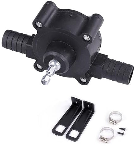 Mini Bomba de Taladro Eléctrica Manual Autocebante - Ultra Rápida para Transferencia de Agua, Gasolina, Aceite y Diésel