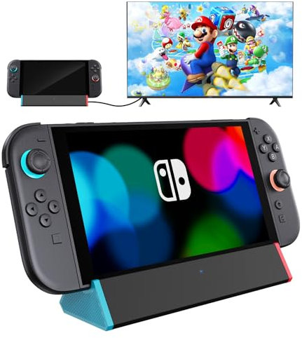 SIWIQU Switch 2 TV Dock, Portable Docking Station Compatible with Nintendo Switch 2 Console ONLY, Switch 2 Charging Stand with 4K@120Hz HDMI Output/100W Charging Input/USB3.0 [Not for Switch 1/OLED]