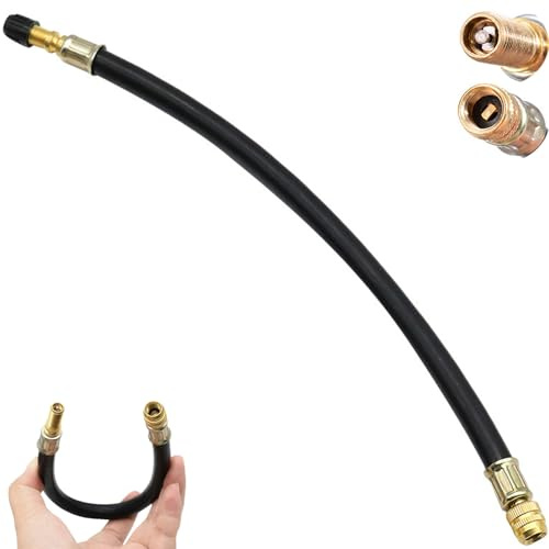 Prolunga Flessibile Valvola Pneumatico – Estensione Gommata con Cappuccio per Auto Moto Bici Monopattini Camper e Compressori Aria (300mm)