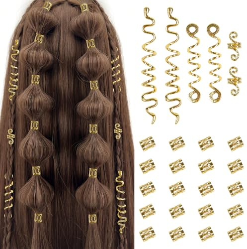 Zosutetoxo 26 Pieces Spiral Hair Holder in Various Styles, High-Quality Alloy for Weddings, Parties & Festivals