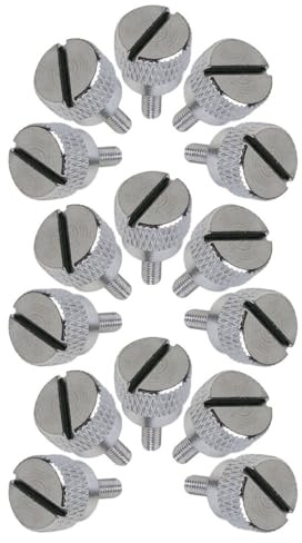 DOITOOL Set 15 Pezzi Viti a Testa Zigrinata per Piedino Premistoffa, Viti di Serraggio Filettate per Macchine da Cucire Domestiche, Accessori di Ricambio per Cucito e Manutenzione Precisa