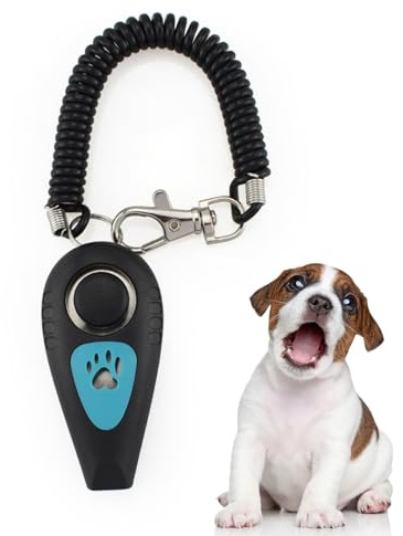 Clicker Per L'Addestramento Cuccioli 2 In 1 Clicker Per Gatti E Fischietto