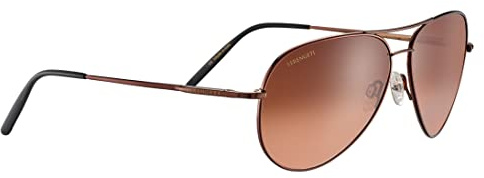 Serengeti - Medium Aviator, Henna, Mineral Non Polarized Drivers Gradient Cat 2 to 3, Medium, Sunglasses, Unisex, Adult