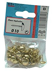 VYNEX Clou tapissier Acier doré 10mm SC x65