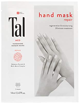 Tal® MED Repair Handmaske – für sehr trockene Hände | Tiefenwirksame Feuchtigkeitsmaske mit Edelweissextrakt | Handschuhe | Handpflege & Touchscreen-kompatibel
