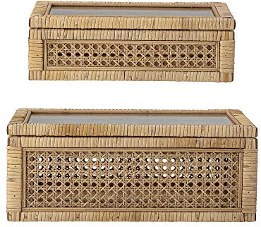 Bloomingville Kiste, natur, Tannenholz, 2er Set