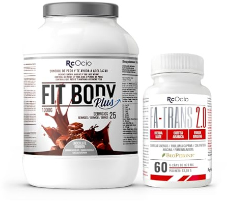 RcOcio Batido Sustitutivo de Comida - Termogenico - Pack | Sustituto Alimenticio Dietetico alto en Proteinas | Ayuda para perder Peso | Chocolate - Vainilla - Fresa | Saciante para hombre y mujer…