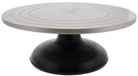 Pottery Turntable Metal Banding Wheel for Clay Ceramics & Decorating (7 / 18cm Diameter)