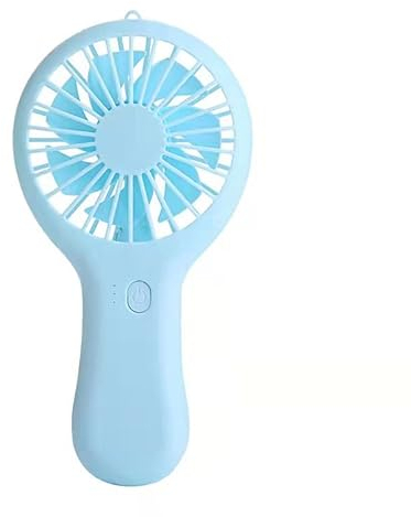Rawrr Handventilator Mini Ventilator USB,Kleiner Tragbarer Hand ventilatoren Akku Aufladbar,Taschenventilator,mit Schreibtischbasis,Standfunktion（Blau）