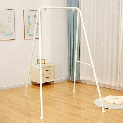SELFLA Faltbarer Hängesessel Gestell, Tragbarer Gestell für Hängesessel, Robustes Hängematte Gestell für Indoor/Outdoor, Einfach zu Montieren (hängesessel Nicht im Lieferumfang enthalten) - Weiß