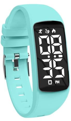 aswan watch Reloj Digital para Niñas y Niños con Cronómetro,Podómetro,Distancia y Calorías sin APPs ni Móvil,Calendario,Despertador-Reloj Fitness Tracker Infantil con Correa de Silicona