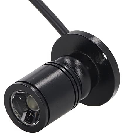 LED Mini Spot Light, 5V 6000K LED Mini Surface Mounted Light Jewelry Cabinet Lamp Spotlight, Closet Spotlight with Stepless Dimming Switch Button for Jewelry Showcase (Warm White