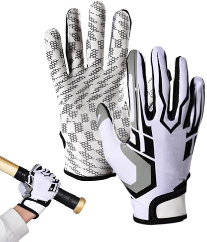 Generisch Baseball-Schlaghandschuhe,Softball-Schlaghandschuhe,rutschfeste Sporthandschuhe | Baseball-Spielhandschuhe, Super Grip Palm, atmungsaktive Handschuhe für Baseball und Softball