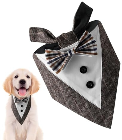 Tuxxjzm hundhalsdukar, bandanas för hundar – lätt triangulär hundhalsduk, hund semester bandanas, trendiga hundnäsdukar, triangulär halsduk för små, medelstora och hundar