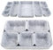 Set di 8 Organizer Cassetti Scrivania Feltro,Organizzatori in Feltro Impilabili,Organizzatore Cassetti Adatte per Ufficio Camera da Letto Bagno Armadio Tovaglia (Grigio Chiaro)