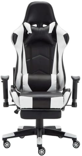 Silla ergonómica para videojuegos de oficina en casa, silla de ordenador de estilo carrera reclinable, silla de deportes electrónicos para jugadores de PC, cómoda silla de escritorio para horas de