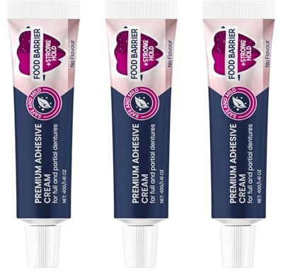 Adhesivo termoplástico para prótesis dentales, sellado fuerte para un ajuste seguro, fácil de aplicar, apto para todas las edades.,3pcs