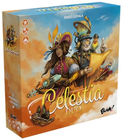Blam! Celestia Duo • Kooperativt brädspel – 2 spelare – brädspel – 2 spelare från 10 år, 30 minuter, blå
